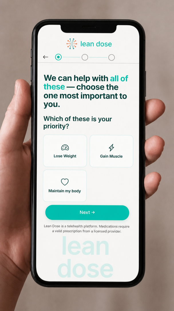 LeanDose telehealth quiz preview